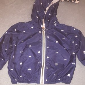 Blue bear zip up coat•12m•Carter’s